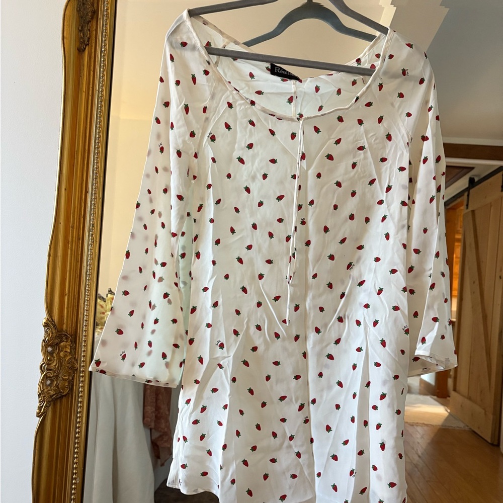 Realisation Par White Strawberry Dress